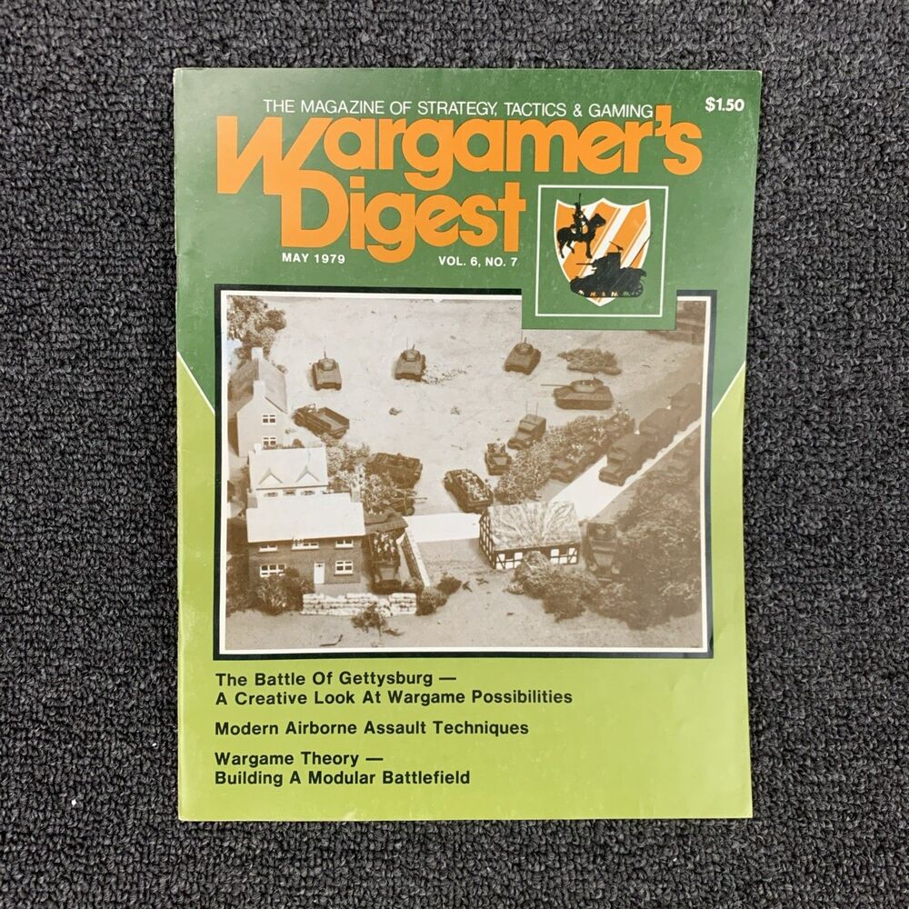 Wargamer’s Digest Magazine  Vol #6 #7May 1979 Strategy Gettysburg Airborne